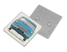 Ford Consul 204E 375 1961-62 Square Fridge Magnet